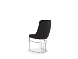 Emrald Modern Style 2PC Dinning Chairs made with wood and Steel Legs Black B009P298425