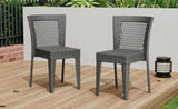 FARLEY STACKING SIDECHAIR,Set of 2,KD,GREY N762P234585E