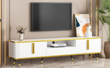 Luxury Minimalism TV Stand with Open Storage Shelf for TVs Up to 85", Entertainment Center with 46649276