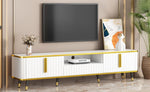 ZUN Luxury Minimalism TV Stand with Open Storage Shelf for TVs Up to 85", Entertainment Center with 46649276