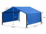 4*4*3.3FT Black Iron Pipe PVC Coated Polyester Waterproof and UV-resistant Blue Pet Tent. 32353754