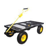 BIG Wagon Cart Garden cart trucks make it easier to transport firewood YellowBlack Maximum static W227106089