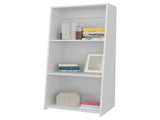 White Bookcase with Three Shelf B062P252200