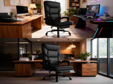 Gaming Chair, Office Chair Inflatable Lumbar Support, Ergonomic Comfortable Wide Computer Chair 61925163