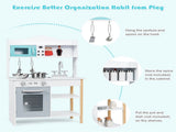 Kids Pretend Play Kitchen Set Realistic Cooking Toy with Sink & Accessories 81705972