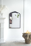 ZUN 24" x 36" Classic Design Mirror with and Baroque Inspired Frame for Bathroom, Entryway Console Lean W2078123591