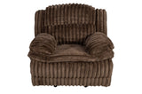 Manual Glider Recliner Fur-Like Corduroy in Chocolate B089P296896