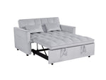 ZUN 54inch adjustable backrest sofa or sofa bed,
futon sofa with double armrest and pouch,
Variable bed W1410P251903