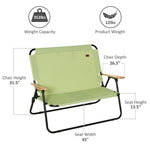 ZUN Folding Camping Chairs / beach chair （Prohibited by WalMart） 43001863