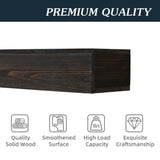 ZUN 48" Rustic Wood Fireplace Mantel,Wall-Mounted & Floating Shelf for Home Decor W1390111291