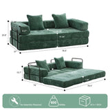 Floor,Compression Sofa,Convertible Floor Sofa Bed-with Pillow Back Support Armrest,Comfy Futon 70336763