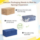 Kids Sofa Bed,Modular Couch Free Combination,Convertible Toddler Play Couch Furniture for Small W1889P337556