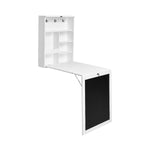 ZUN White wall mounted office desk 07405547