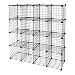 ZUN 16-Cube Organizer Cube Storage Storage Shelves Wire Cube Storage Origami Shelves Metal Grid 22202561