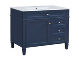 30'' Bathroom Vanity with Top Sink, Modern Bathroom Storage Cabinet with 2 Drawers and a Tip-out N710P250194C