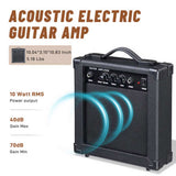 KMA102 41In Basswood Panel Matte Edging Folk Guitar with 15W Amplifier Bag Tuner and other 31095151