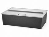 Drop-In Ice Chest, Stainless Steel Ice Storage Box with Sliding Lid and Drain Hose, Ice Bin for 50601317