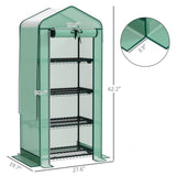 4 Tier Mini Small Greenhouse Green 17404091