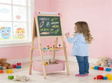 3-in-1 Wooden Kid's Easel NaturalPink, Magnetic Chalkboard/Whiteboard 60 Accessories 82274467