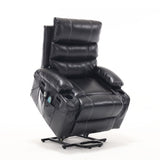 21"seat width,large size Electric Power Lift Recliner Chair Sofa for Elderly, 8 point vibration W2297P264017