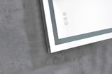 LED Bathroom Mirror 40 "x 20" with Front and Backlight, Large Dimmable Wall Mirrors with Anti-Fog, W928P177822