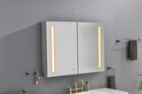 ZUN 40 x 30 inch LED Lighted Bathroom Medicine Cabinet with Mirror, Sockets, Dimmable, Anti-Fog W2287P282110