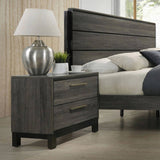 Ioana Antique Grey Wood 5-piece King Size Bedroom Set, Dresser, Mirror, 2 Night Stands T2574P202525