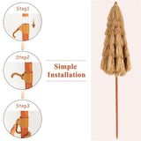 6.5 foot portable beach umbrella with adjustable tilt 90467332