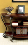 Traditional Style Brown Cherry 1pc Sofa Table Open Bottom Shelf Ornate Design Living Room Furniture B011P184986