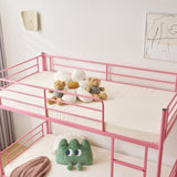 Twin Over Twin Bunk Bed for Kids Teens Adults, Heavy Duty Metal Bunk Bed with 47332895