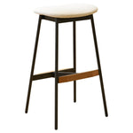 ZUN Modern Set of 2 Bar Stools Comfortable & Stylish Counter Height and Bar Height Bar Stools,Soft 90011766