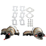 ZUN 2Pcs Catalytic Converter 2 Sensor Ports for 2013-2019 Ford Explorer Front Left Right #1379 1378 13616068