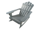 Reclining Wooden Outdoor Rocking Adirondack chair,walnut W49591475