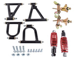Front Suspension Shock Swing Arm Set Replacement Kit for ATV Quad Bike Go Kart 44345335