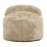 Convertible Memory Foam Bean Bag Chair, 2-in-1 Sofa Chair, Beige B2741P330119