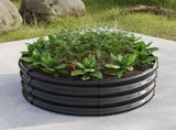 32.08"*11.4" Tall Round Raised Garedn Bed,Metal Raised Beds for Vegetables, Outdoor Garden Raised 19669079
