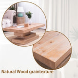 Modern Rustic Wood Coffee Table ,Farmhouse style coffee table,Wood block base coffee table, Living W2729P298162