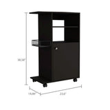 Columba Kitchen Cart, Single Door Cabinet, Four Caster B128P148689