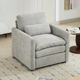 31.9" Cozy Upholstered Oversized Comfy Cloud Sofa Double Cushion Single Sofa Plush Cushion N719P251495R