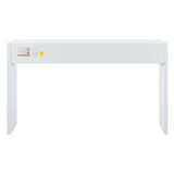 ZUN Modern Minimalist Console Table with Open Tabletop and Four Drawers with Metal Handles for Entry 98134293