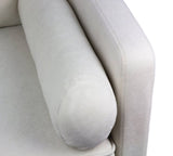 Modern Mid-Century Style Linen Sofa with 2 Pillows, Bedroom Furniture, Home Office 3 Seat Sofa 73156899