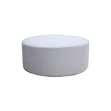Round Coffee Table, Boucle Upholstered End Table, Functions as Side Table, Ottoman, and Seat for W2998P235141
