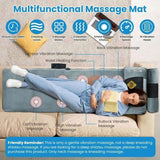 Full Body Electric Massage Mat with Heat Vibration Massage Pad for Back, Neck, Foot & Lumbar 39978593