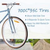 Single Speed Retro style 700C Road Bike For men women's City Bicycle,Steel Frame W1019P175593