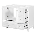 ZUN [Cabinet Only] 36" Bathroom vanity, white WF307083AAK