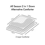All Season 2 in 1 Down Alternative Comforter B03595035