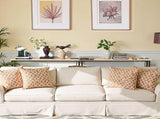 2 Pack 39.4" Narrow Console Sofa Table with Power Outlets and USB Ports, Long Couch Table with Metal 32435224
