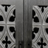 Hollow Four Door Antique Cabinet, American Country Style, Suitable for Living Room, TV Cabinet, W1445P146389