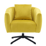 360&deg Swivel Accent Chair, Modern Velvet Fabric Living Room Armchair, Comfy Wide Upholstered with 52791993