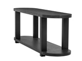 U_STYLE Modern Minimalist Ash Veneer Entryway Table with Streamlined Desktop Design, Suitable for N711P241273B